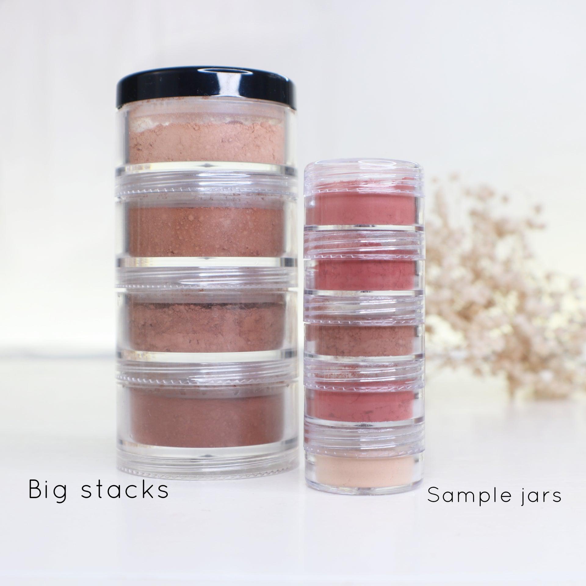 Small Sample Jars Stackable Stackable Sample Jars - 3 stacks - Claudia Nour Cosmetics